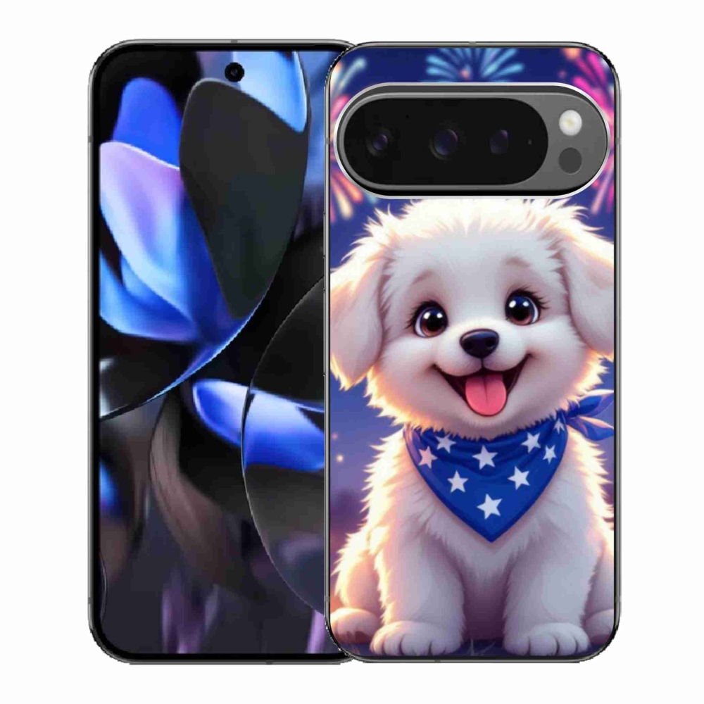 Gél borítás mmCase a Google Pixel 9 Pro számára - ünnepi kiskutya