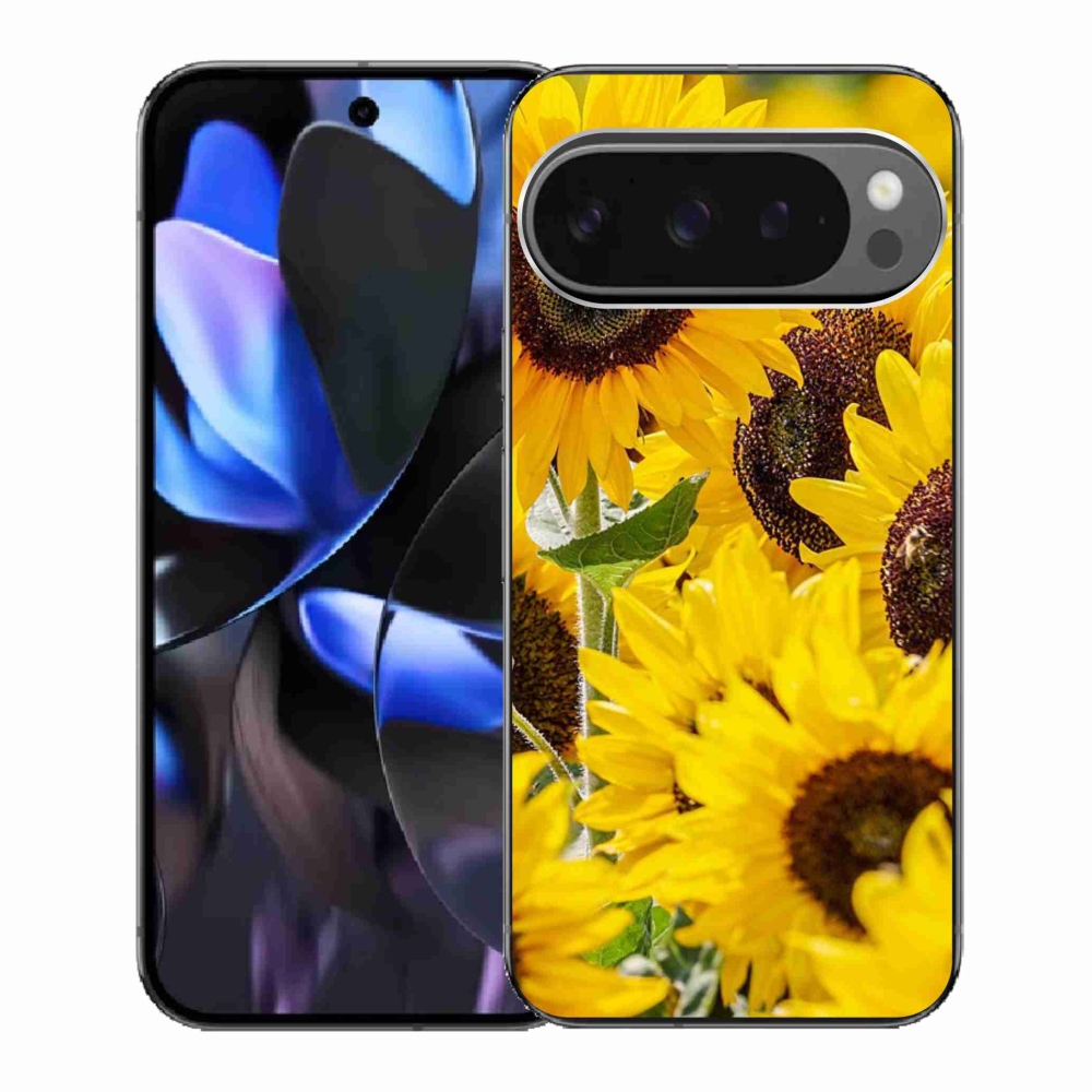 Zselés borítás mmCase a Google Pixel 9 Pro számára - Napraforgó