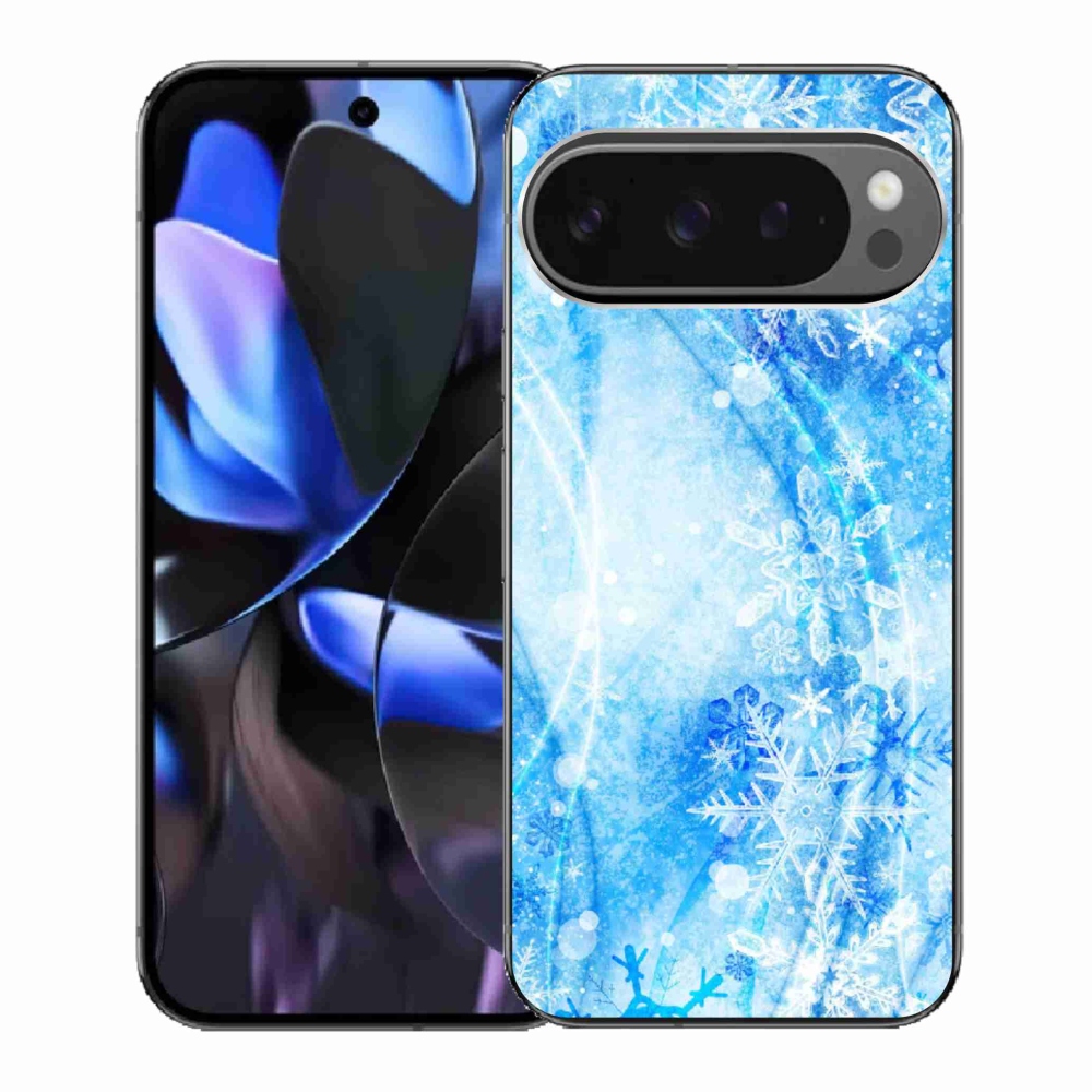 Gél borítás mmCase a Google Pixel 9 Pro számára - hópelyhek