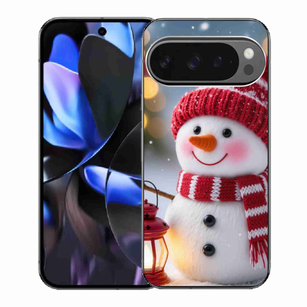 Gél borítás mmCase a Google Pixel 9 Pro számára - Hóember 2