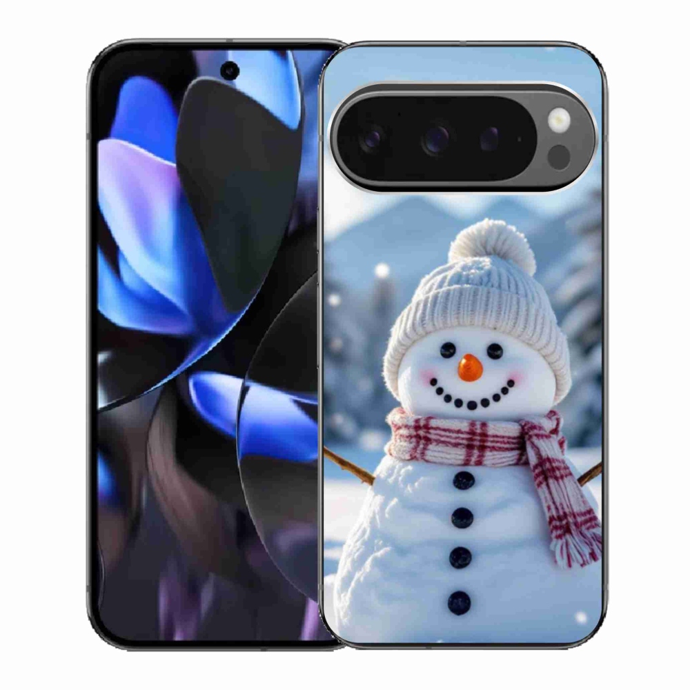 Gél borítás mmCase a Google Pixel 9 Pro számára - Hóember 3