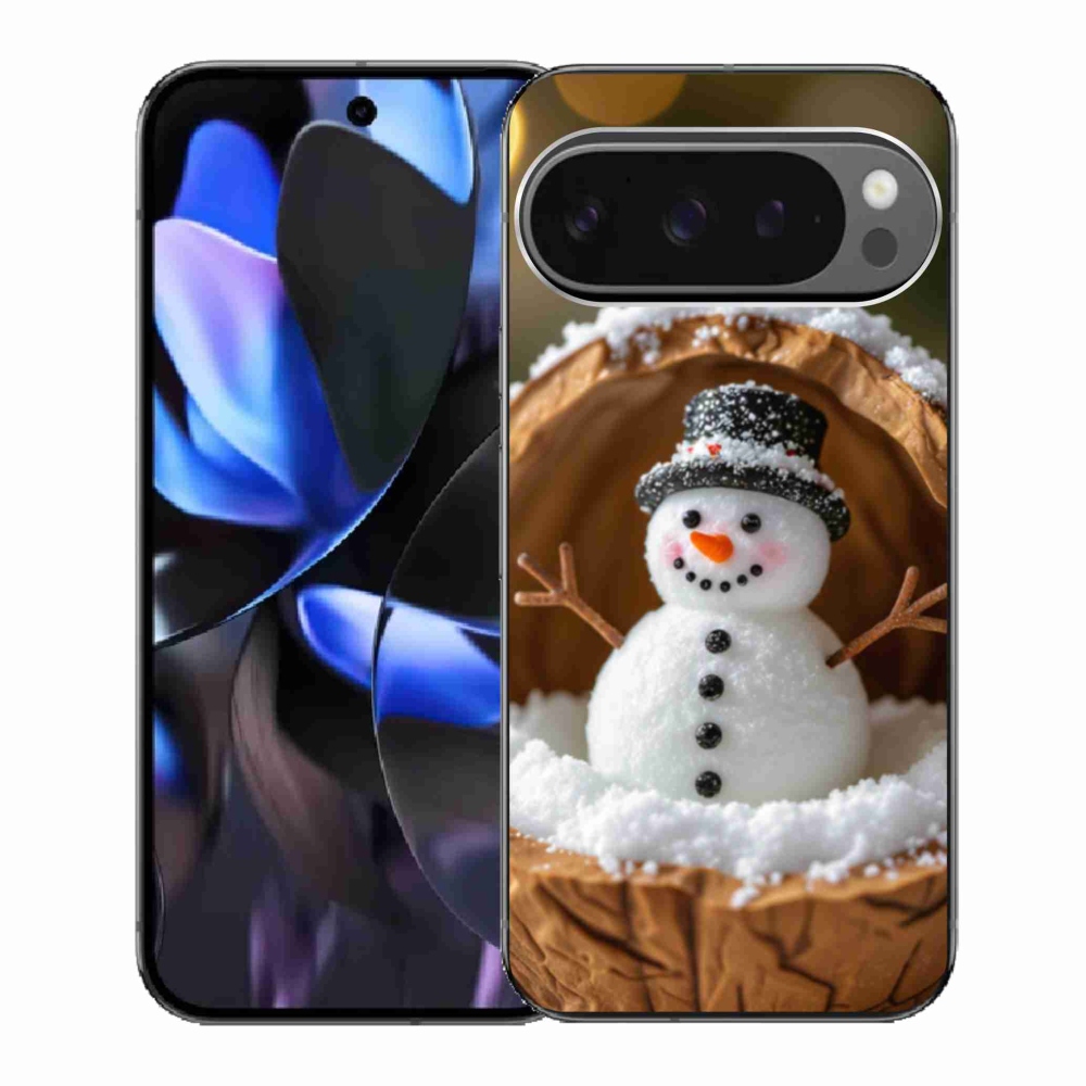 Gél borítás mmCase a Google Pixel 9 Pro számára - Hóember 4