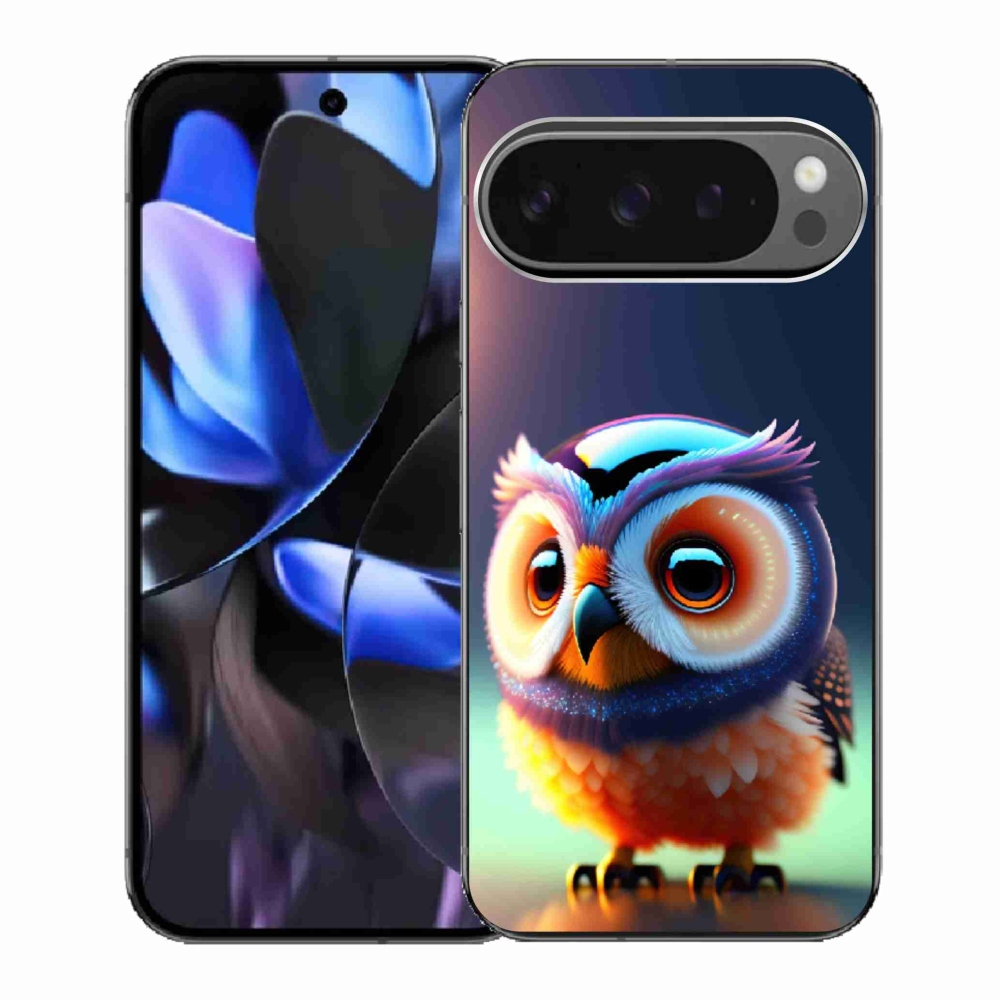 Zselés borítás mmCase a Google Pixel 9 Pro számára - bagoly