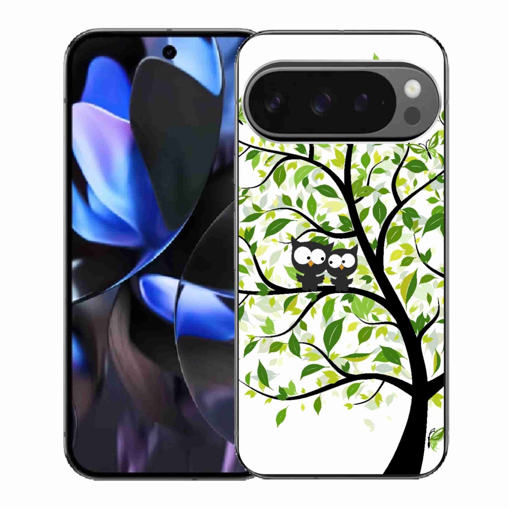 Gél borítás mmCase a Google Pixel 9 Pro számára - baglyok a fán