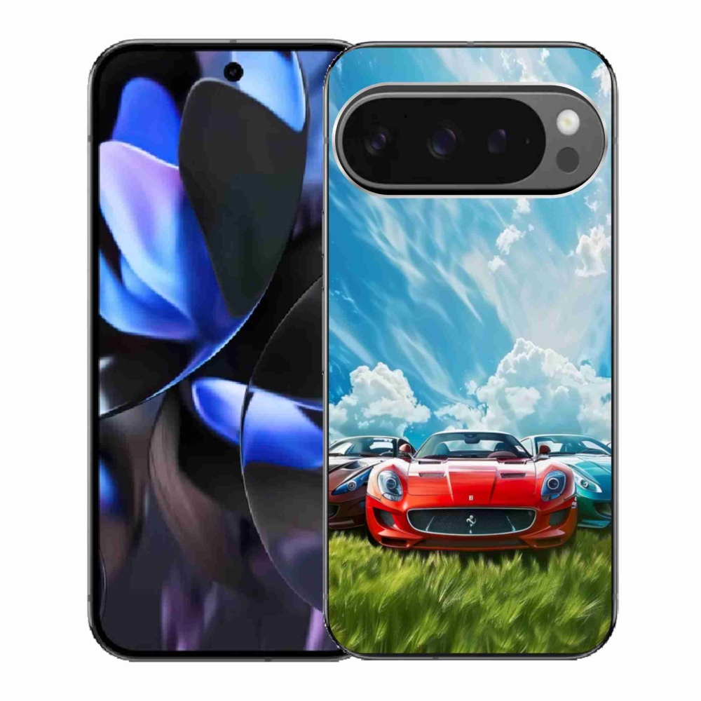 Zselés borítás mmCase a Google Pixel 9 Pro számára - sportkocsik