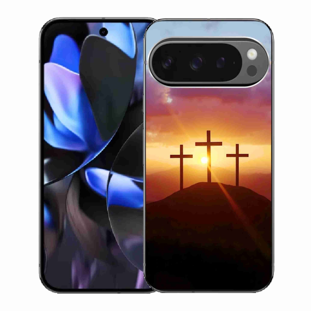 Zselés borítás mmCase a Google Pixel 9 Pro számára - három kereszt