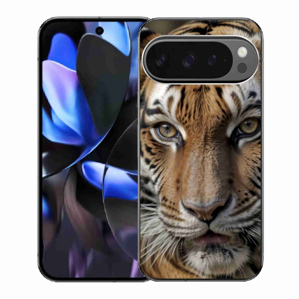 Gél borítás mmCase a Google Pixel 9 Pro számára - tigris nézet