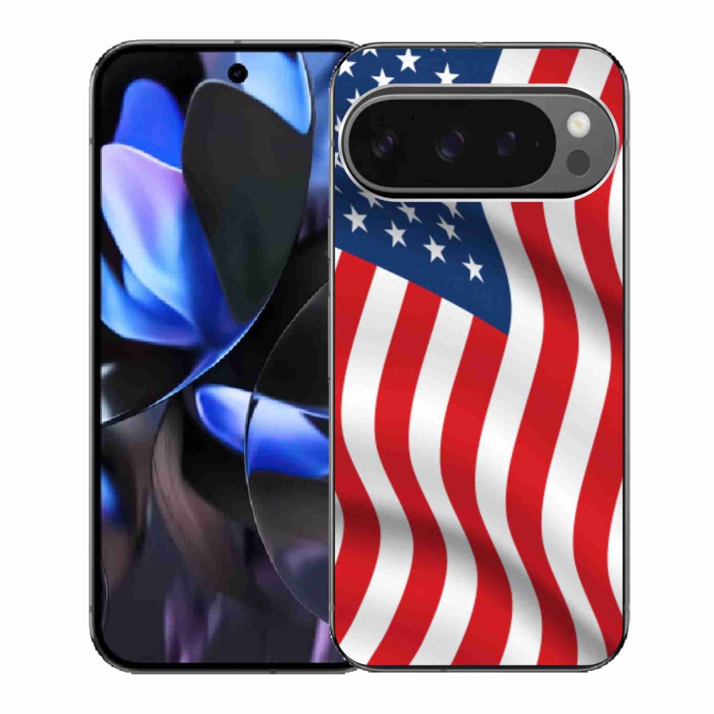 Zselés borítás mmCase a Google Pixel 9 Pro számára - amerikai zászló
