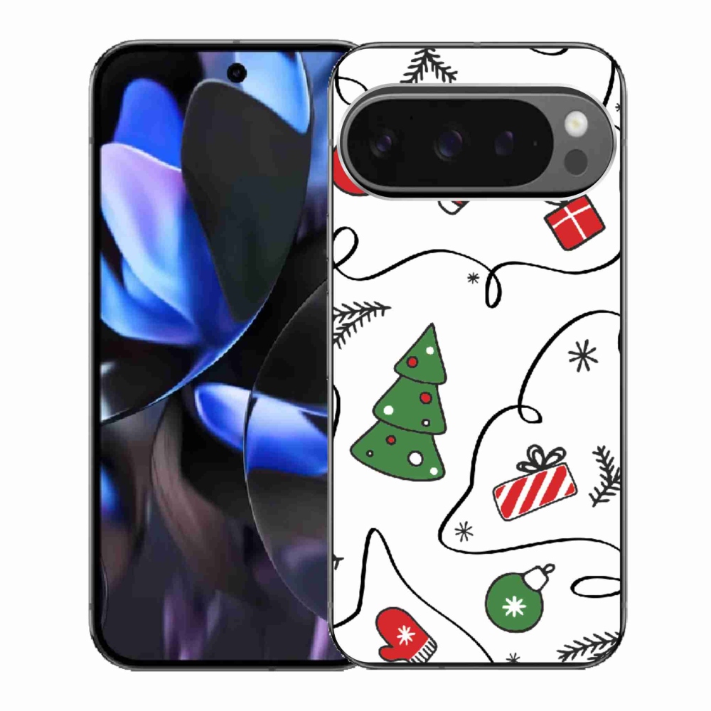 Gél borítás mmCase a Google Pixel 9 Pro számára - karácsonyi motívumok