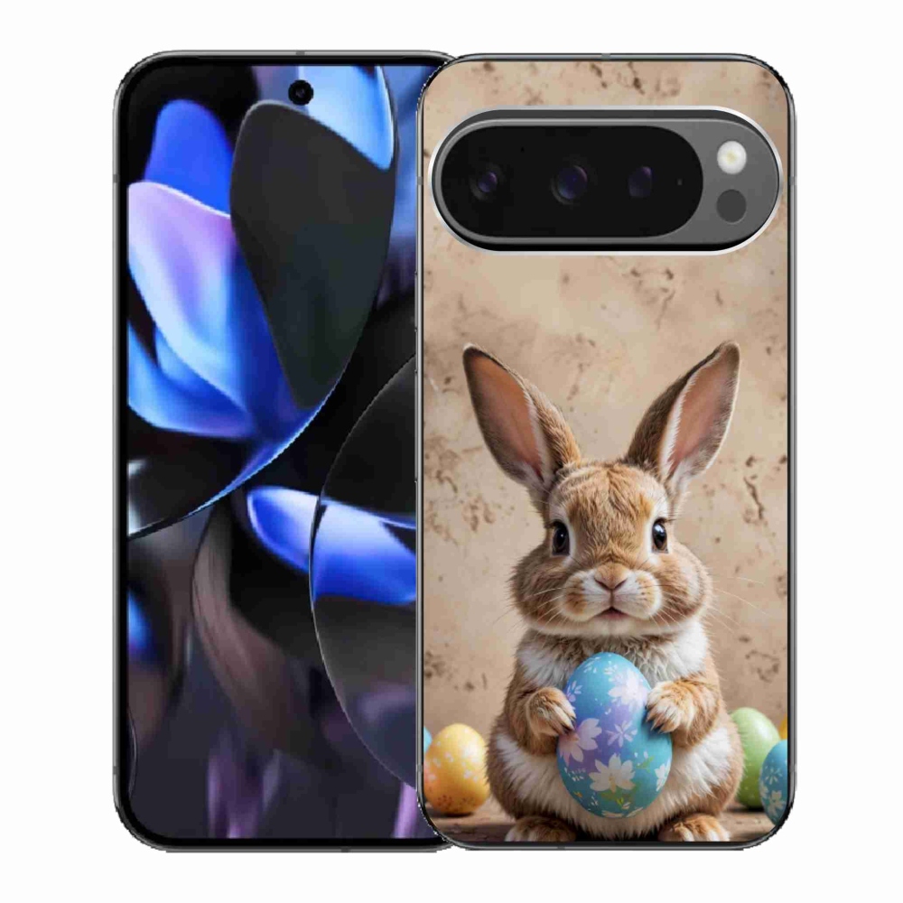 Gél borítás mmCase a Google Pixel 9 Pro számára - Húsvéti nyuszi
