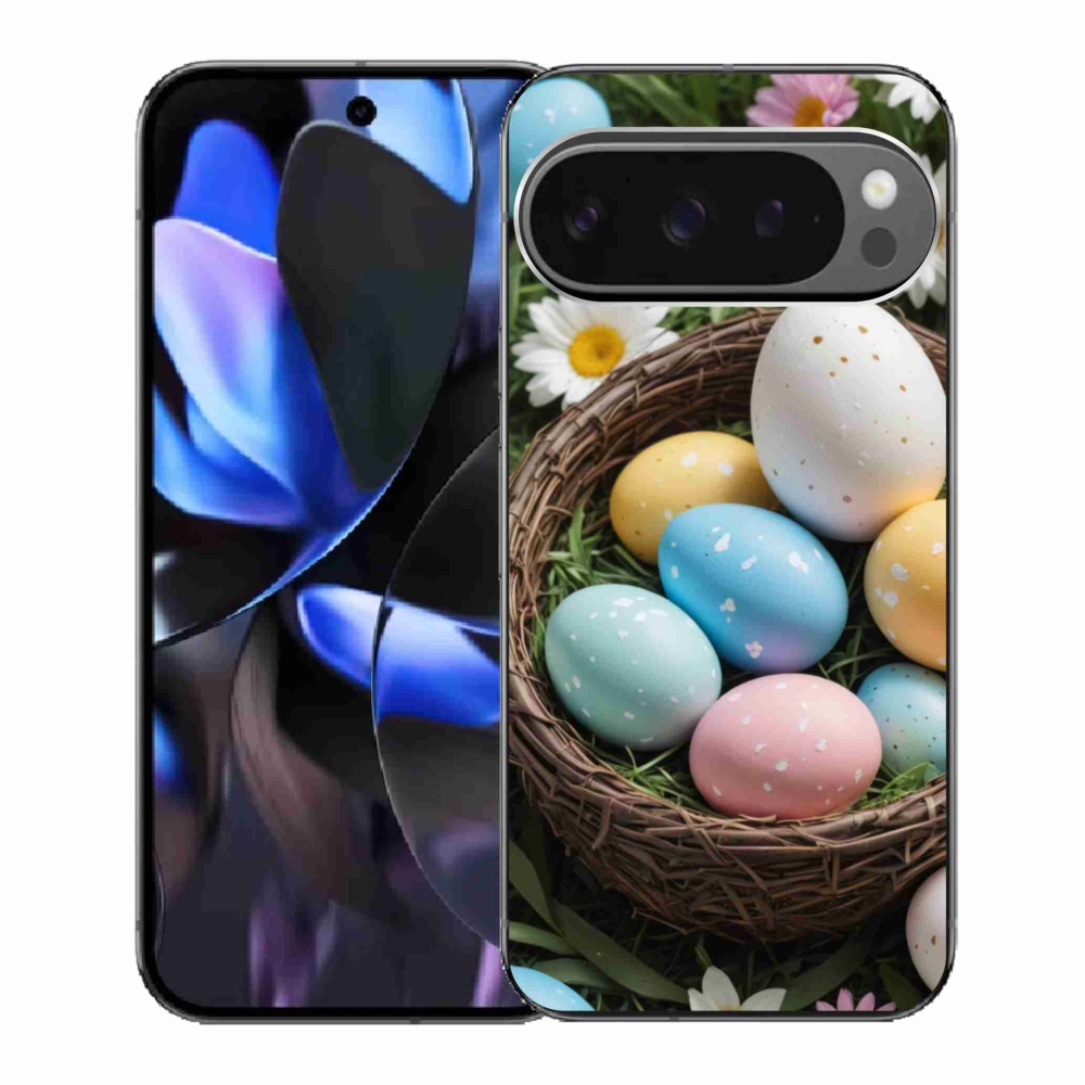 Gél borítás mmCase a Google Pixel 9 Pro számára - Húsvéti tojások 2
