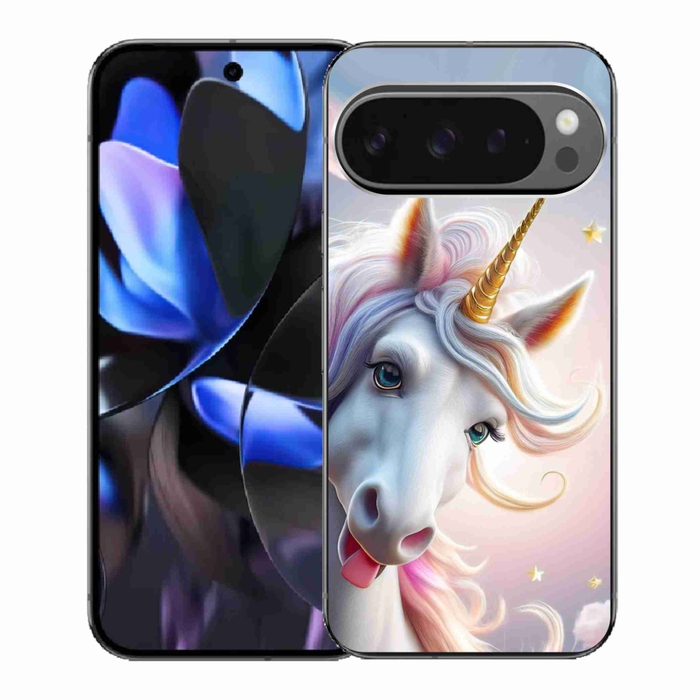 Gél borítás mmCase a Google Pixel 9 Pro számára - vidám egyszarvú