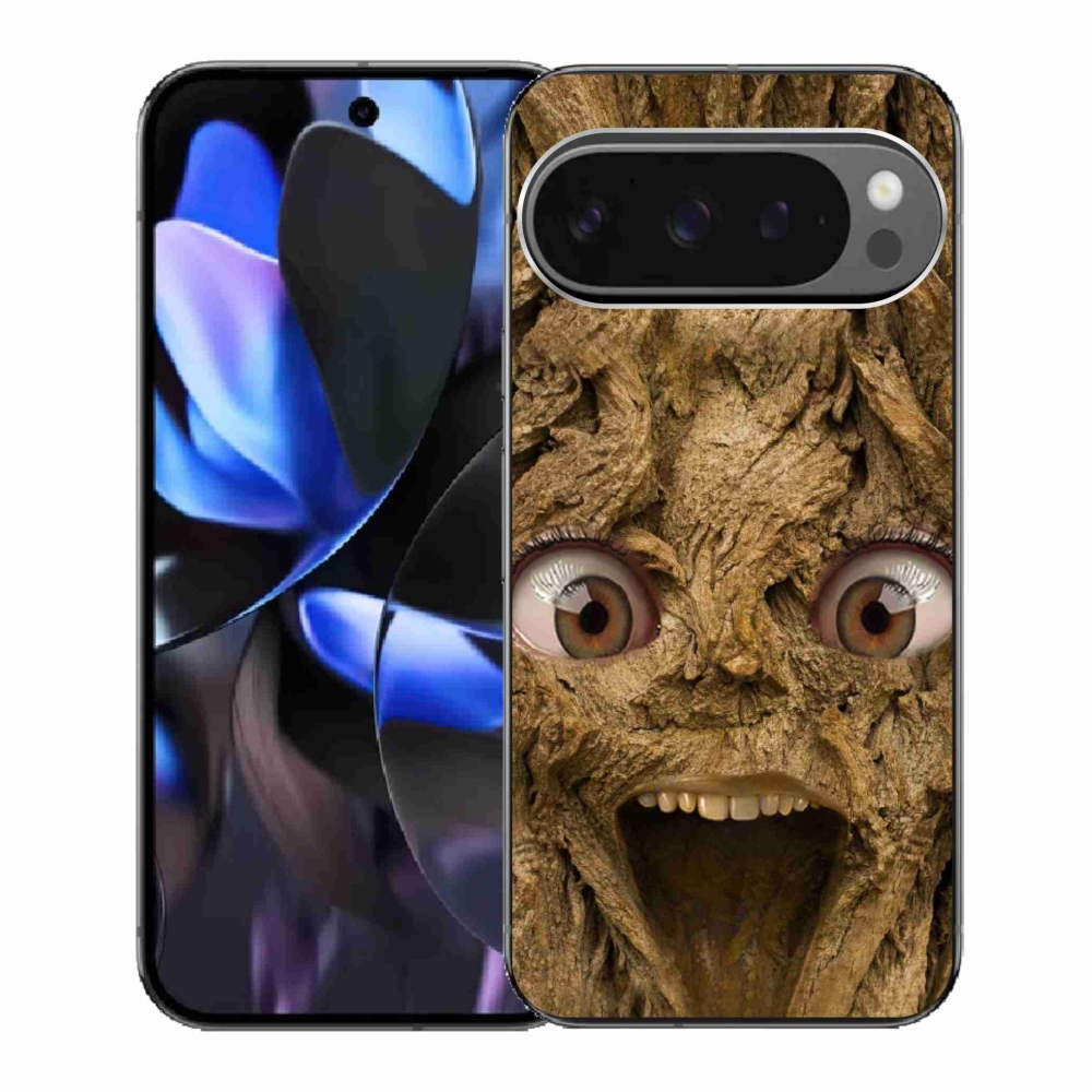 Gél borítás mmCase a Google Pixel 9 Pro számára - boldog fa szemekkel