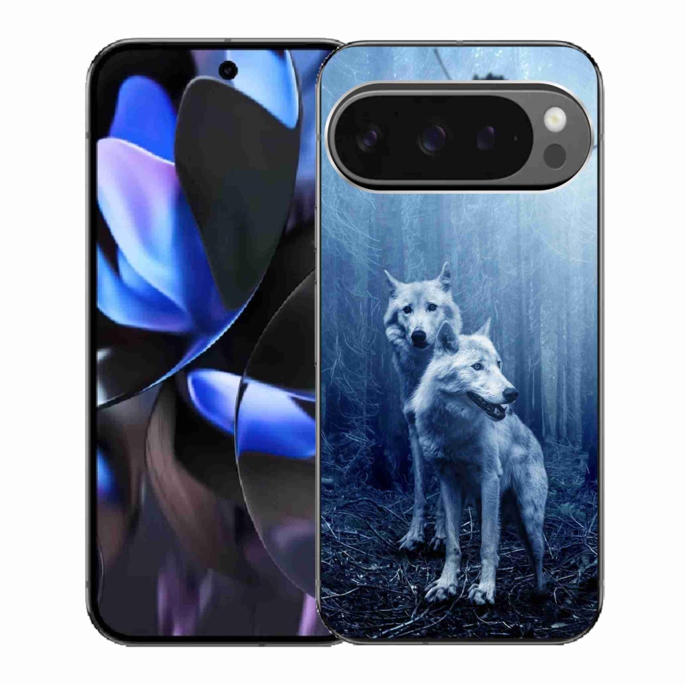 Gél borítás mmCase a Google Pixel 9 Pro számára - farkasok az erdőben
