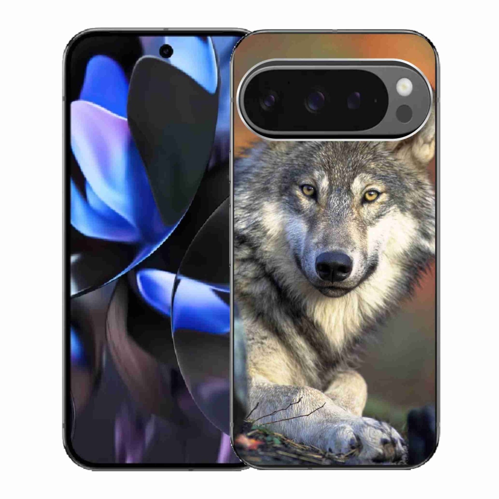 Gél borítás mmCase a Google Pixel 9 Pro számára - farkas