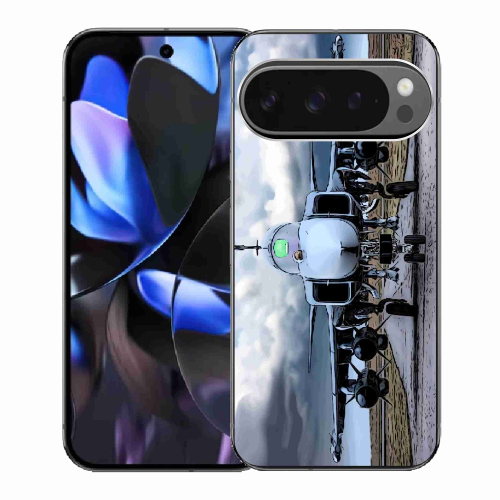 Gél borítás mmCase a Google Pixel 9 Pro számára - katonai repülőgépek