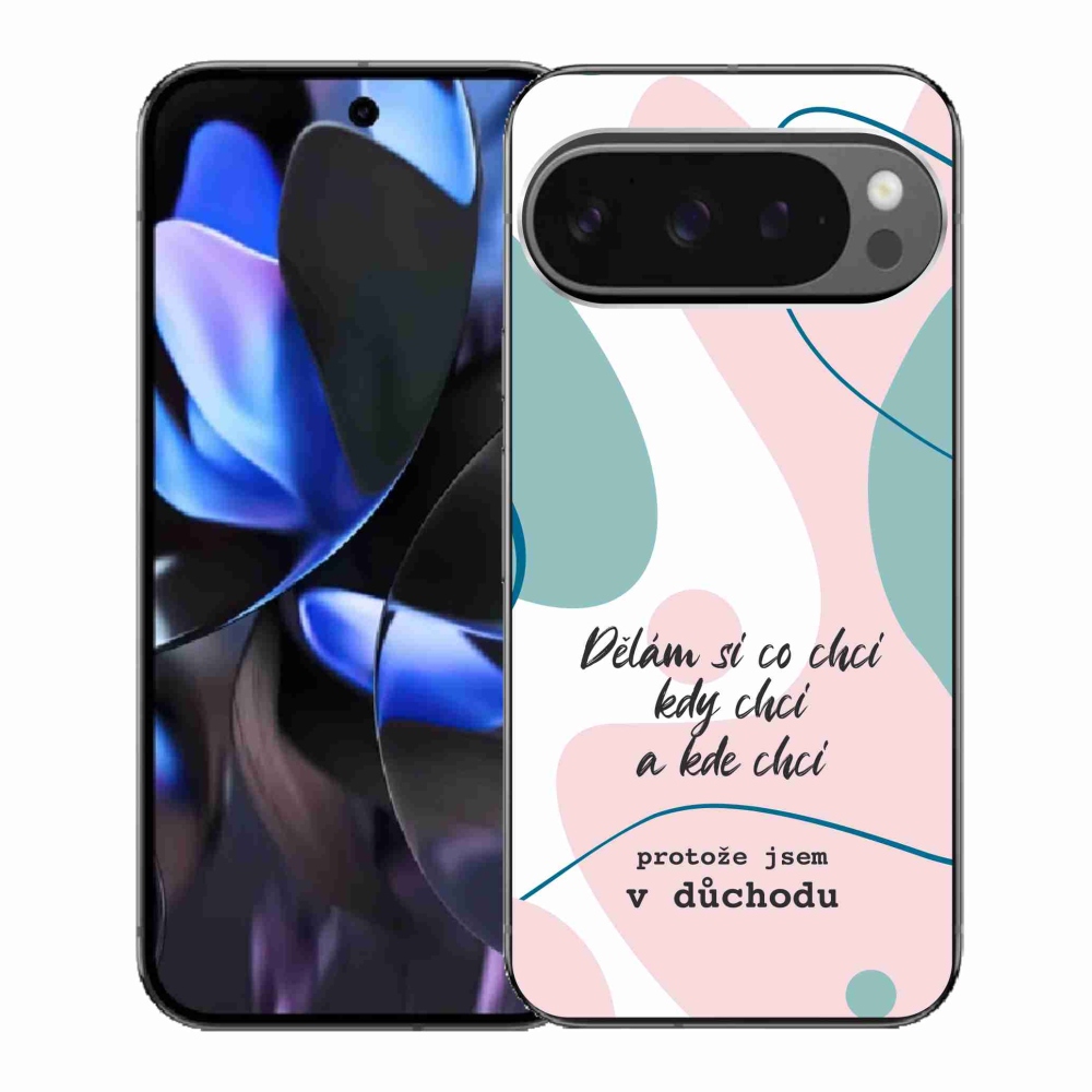 Gél borítás mmCase a Google Pixel 9 Pro számára - vicces szöveg 10 fehér háttérrel