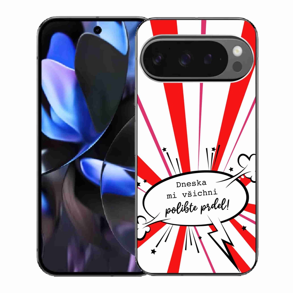 Gél borítás mmCase a Google Pixel 9 Pro számára - vicces szöveg 15 fehér háttér
