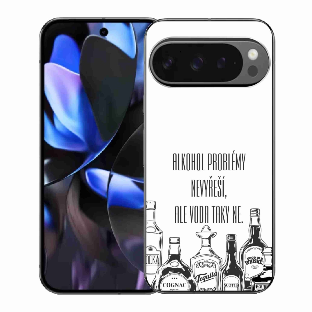 Gél borítás mmCase a Google Pixel 9 Pro számára - vicces szöveg fehér háttérrel