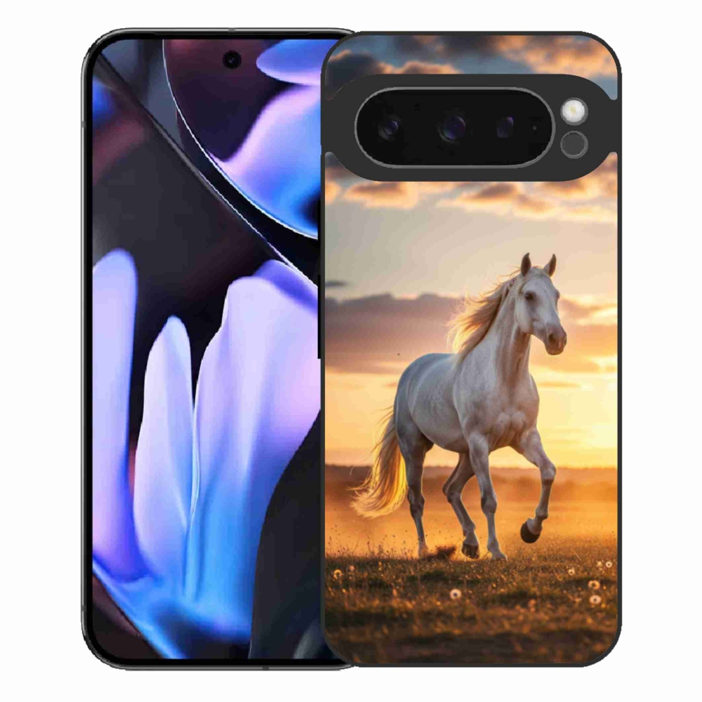 Gél borítás mmCase a Google Pixel 9 Pro XL-hez - futó fehér ló 2