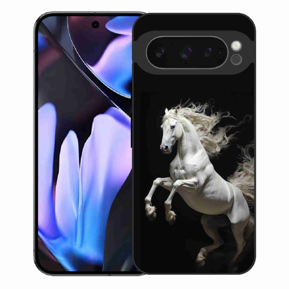 Gél borítás mmCase a Google Pixel 9 Pro XL-hez - Fehér ló 4