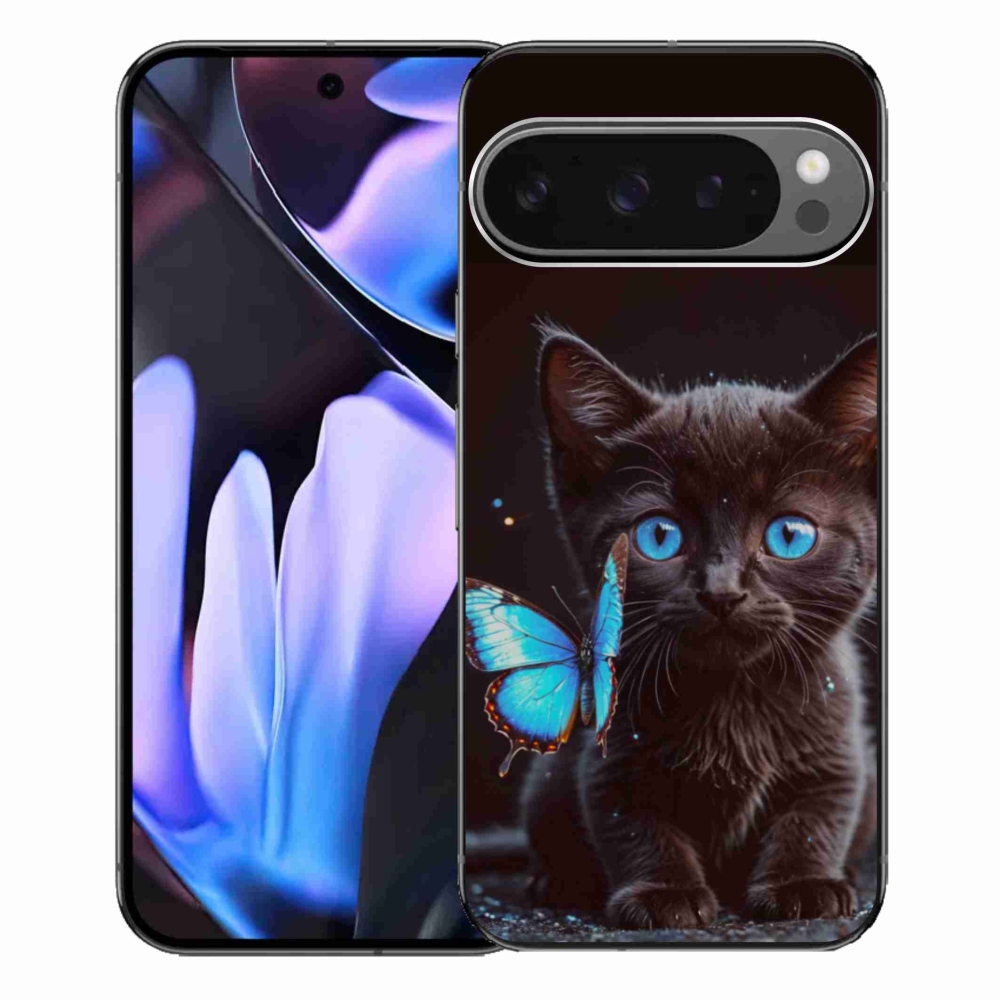 Zselés borítás mmCase a Google Pixel 9 Pro XL-hez - fekete cica 3