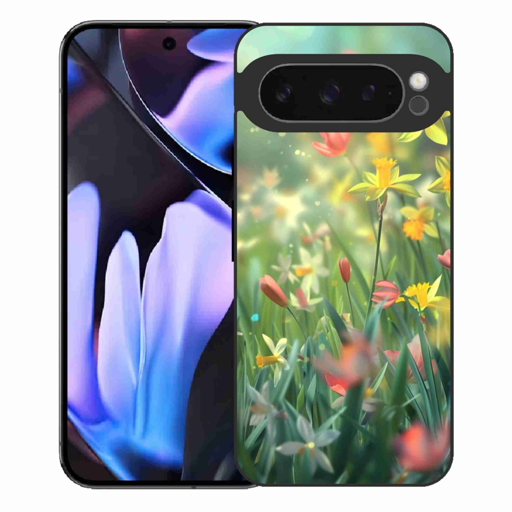 Gél borítás mmCase a Google Pixel 9 Pro XL-hez - tavaszi virágok