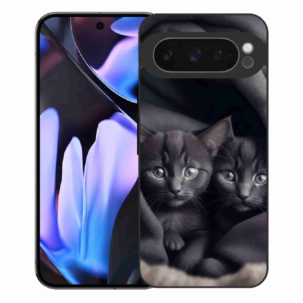 Zselés borítás mmCase a Google Pixel 9 Pro XL számára - cat duo