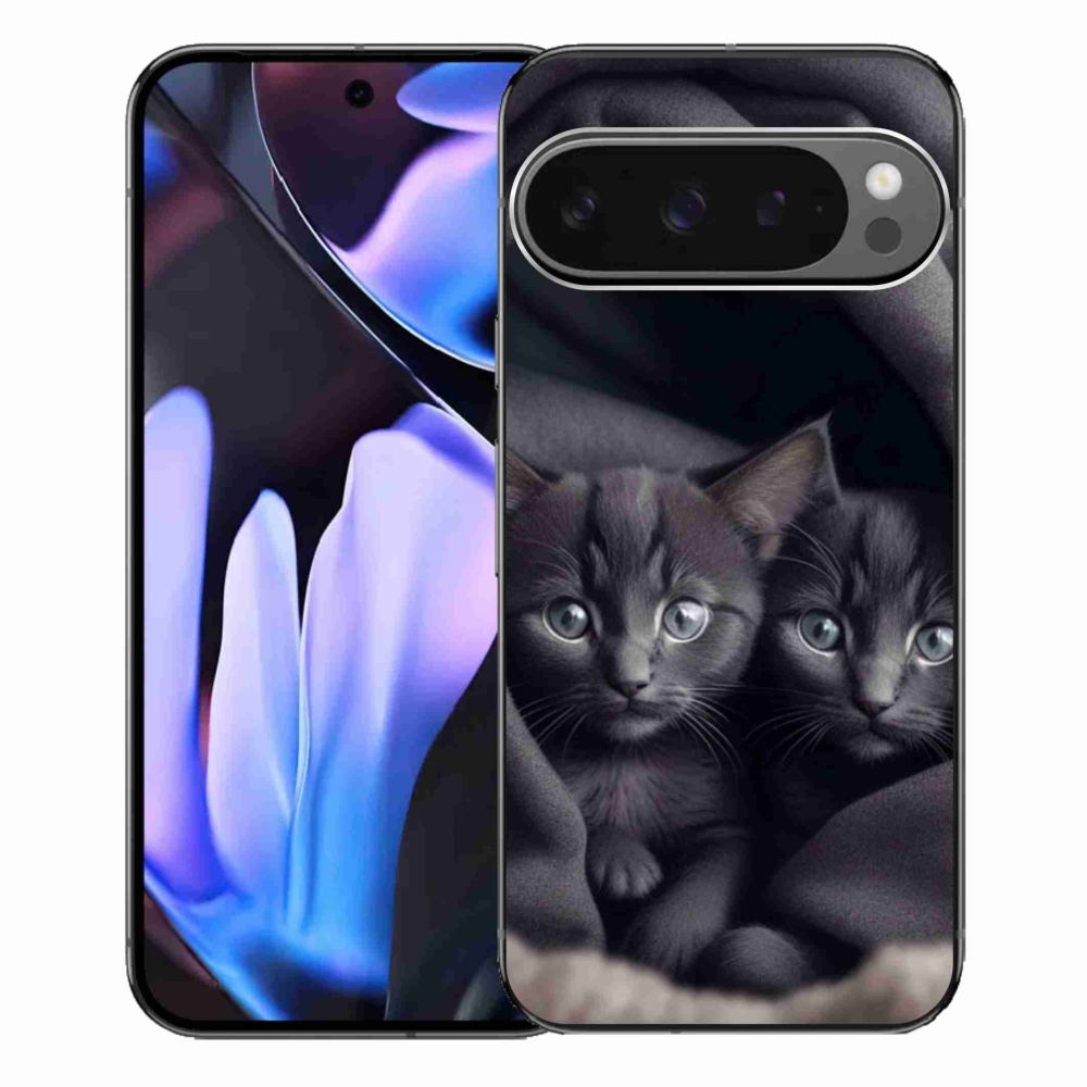 Zselés borítás mmCase a Google Pixel 9 Pro XL számára - cat duo