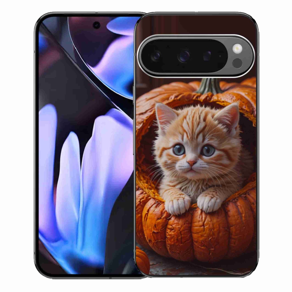 Gél borítás mmCase a Google Pixel 9 Pro XL-hez - cica és tök 2