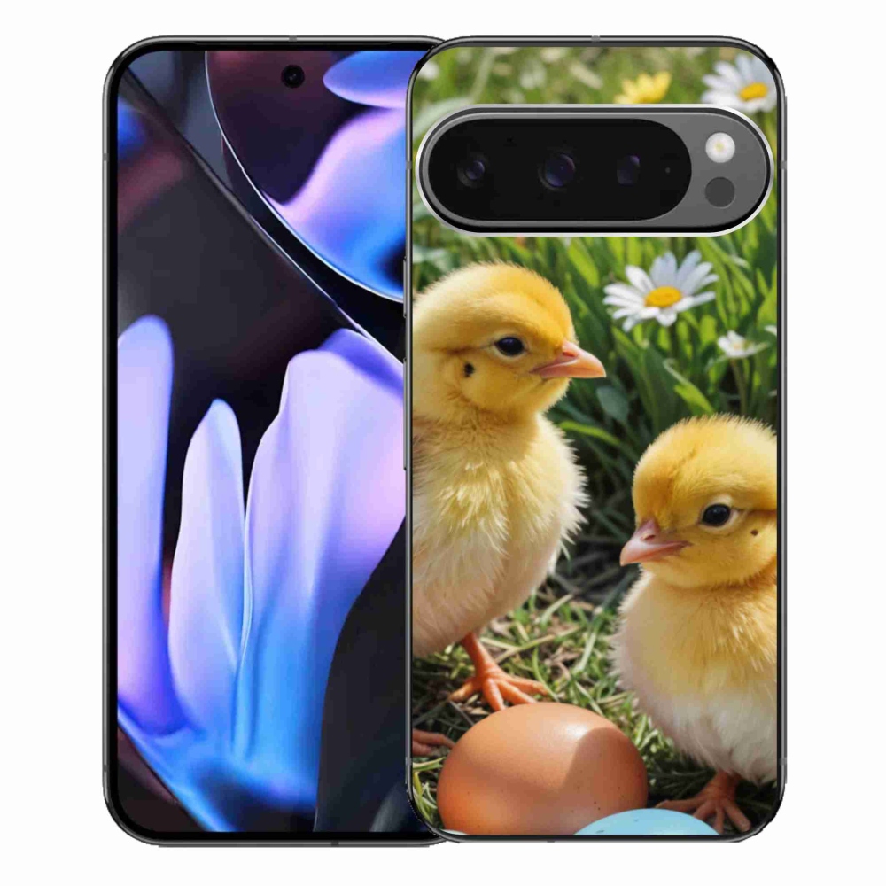 Zselés borítás mmCase a Google Pixel 9 Pro XL-hez - csibék