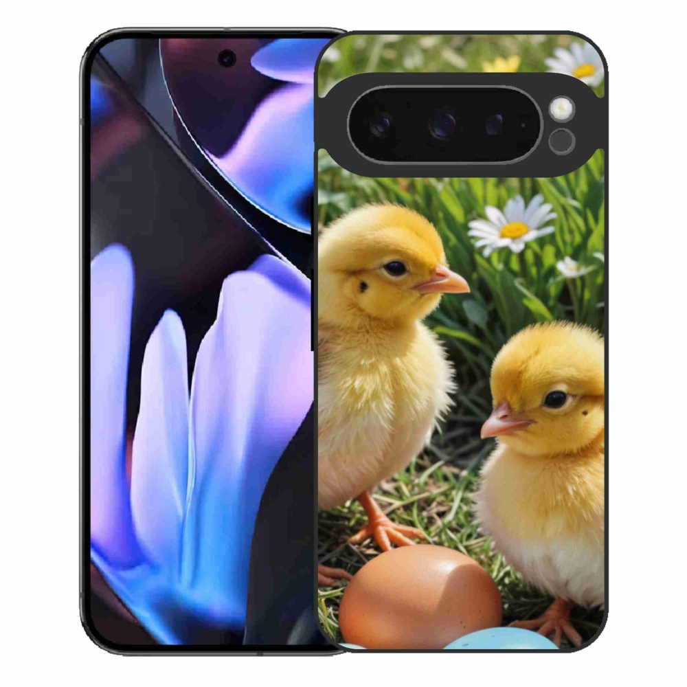 Zselés borítás mmCase a Google Pixel 9 Pro XL-hez - csibék