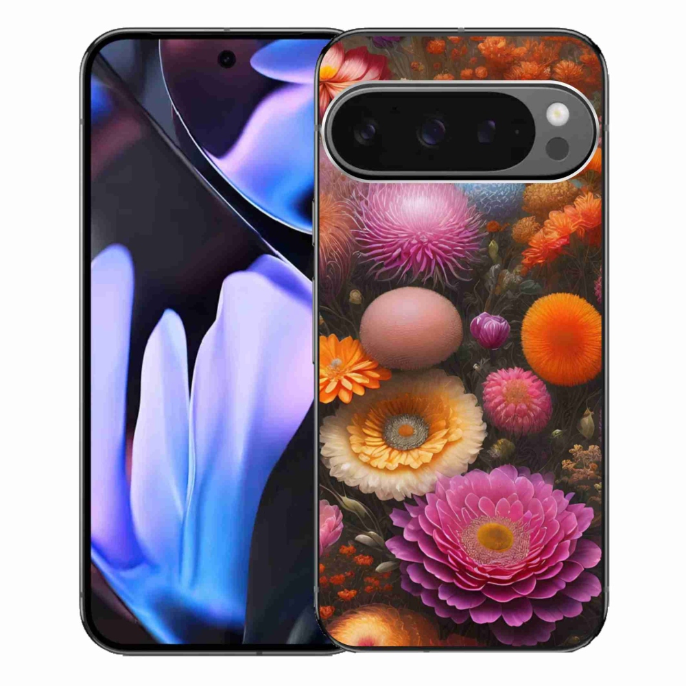 Gél borítás mmCase a Google Pixel 9 Pro XL számára - virágos kompozíció