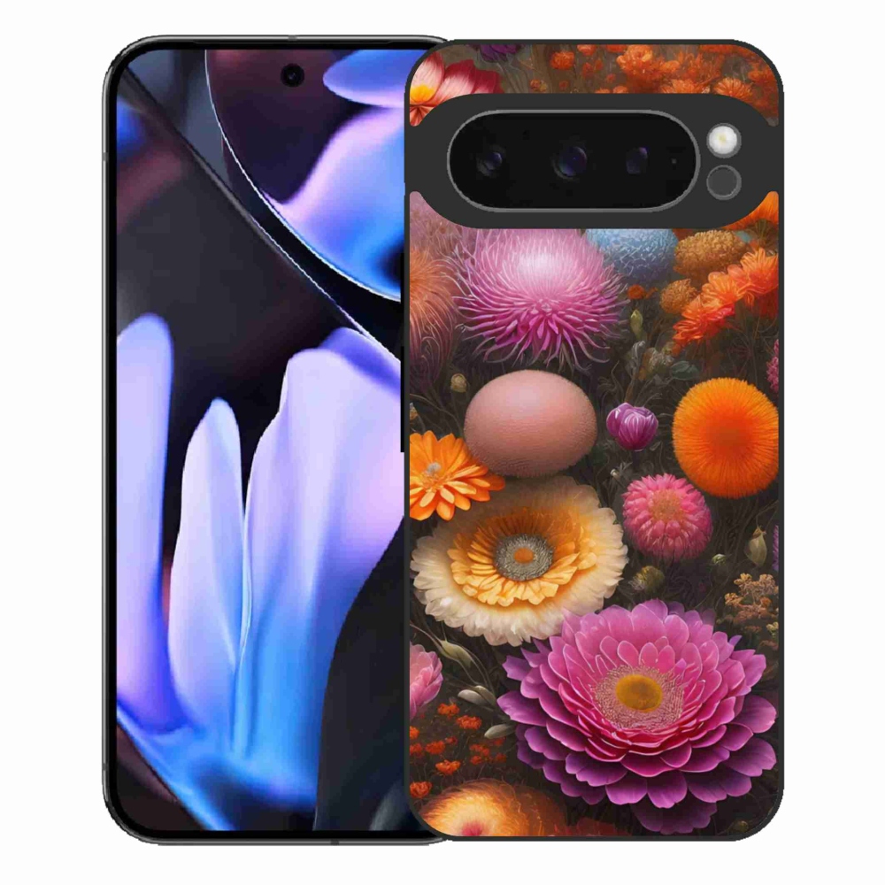 Gél borítás mmCase a Google Pixel 9 Pro XL számára - virágos kompozíció