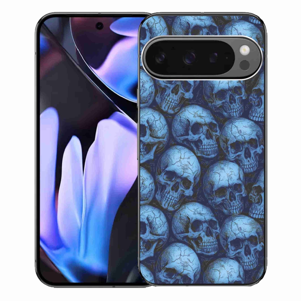 Zselés borítás mmCase a Google Pixel 9 Pro XL számára - koponyák
