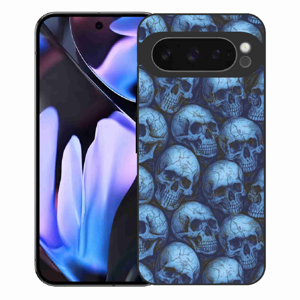 Zselés borítás mmCase a Google Pixel 9 Pro XL számára - koponyák