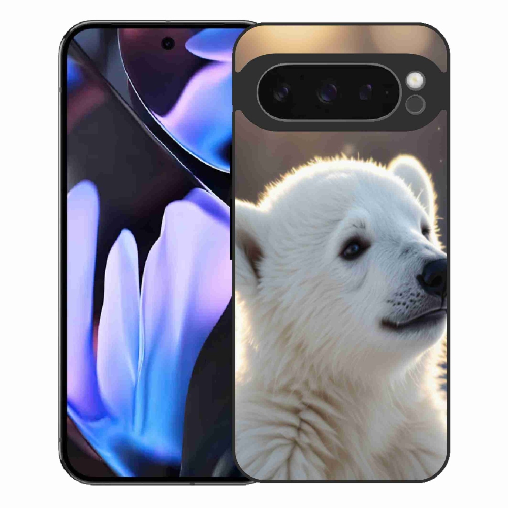 Zselés borítás mmCase a Google Pixel 9 Pro XL-hez - jegesmedve