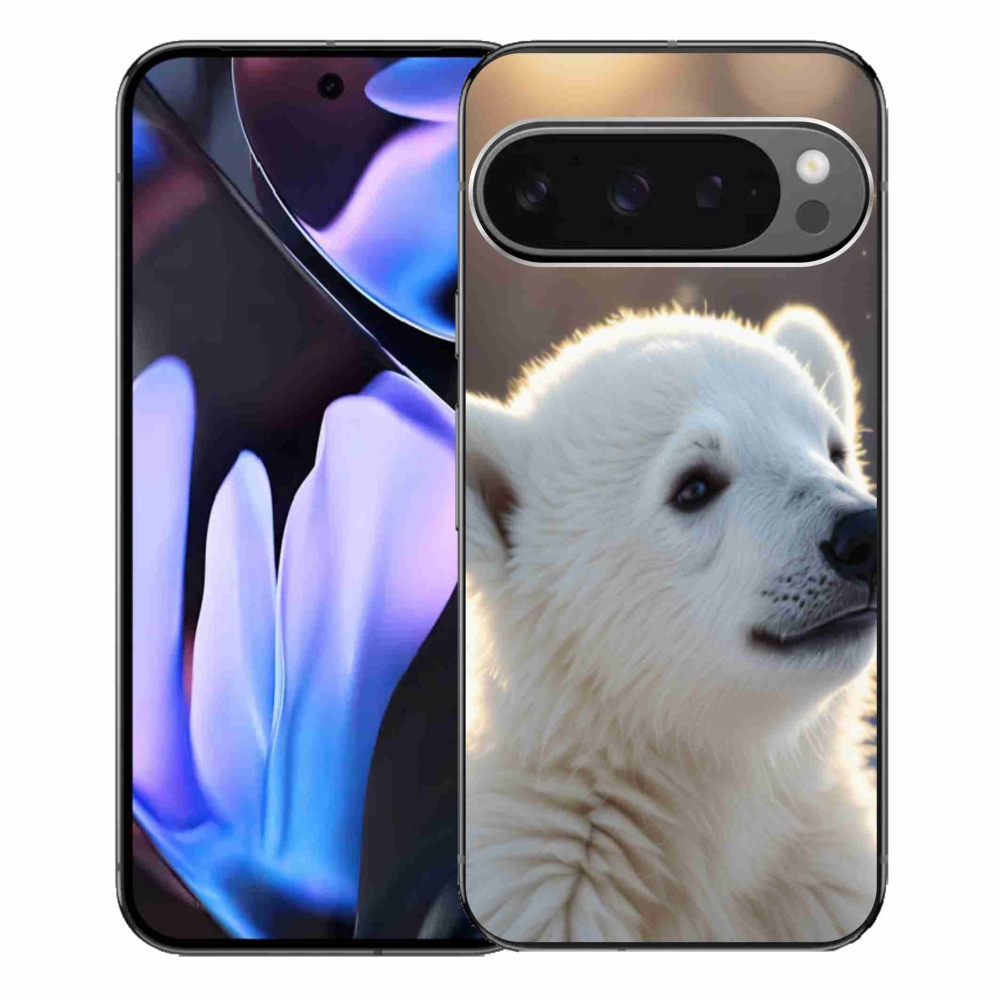 Zselés borítás mmCase a Google Pixel 9 Pro XL-hez - jegesmedve