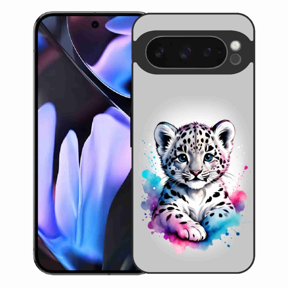Zselés borítás mmCase a Google Pixel 9 Pro XL-hez - leopárd kölyök