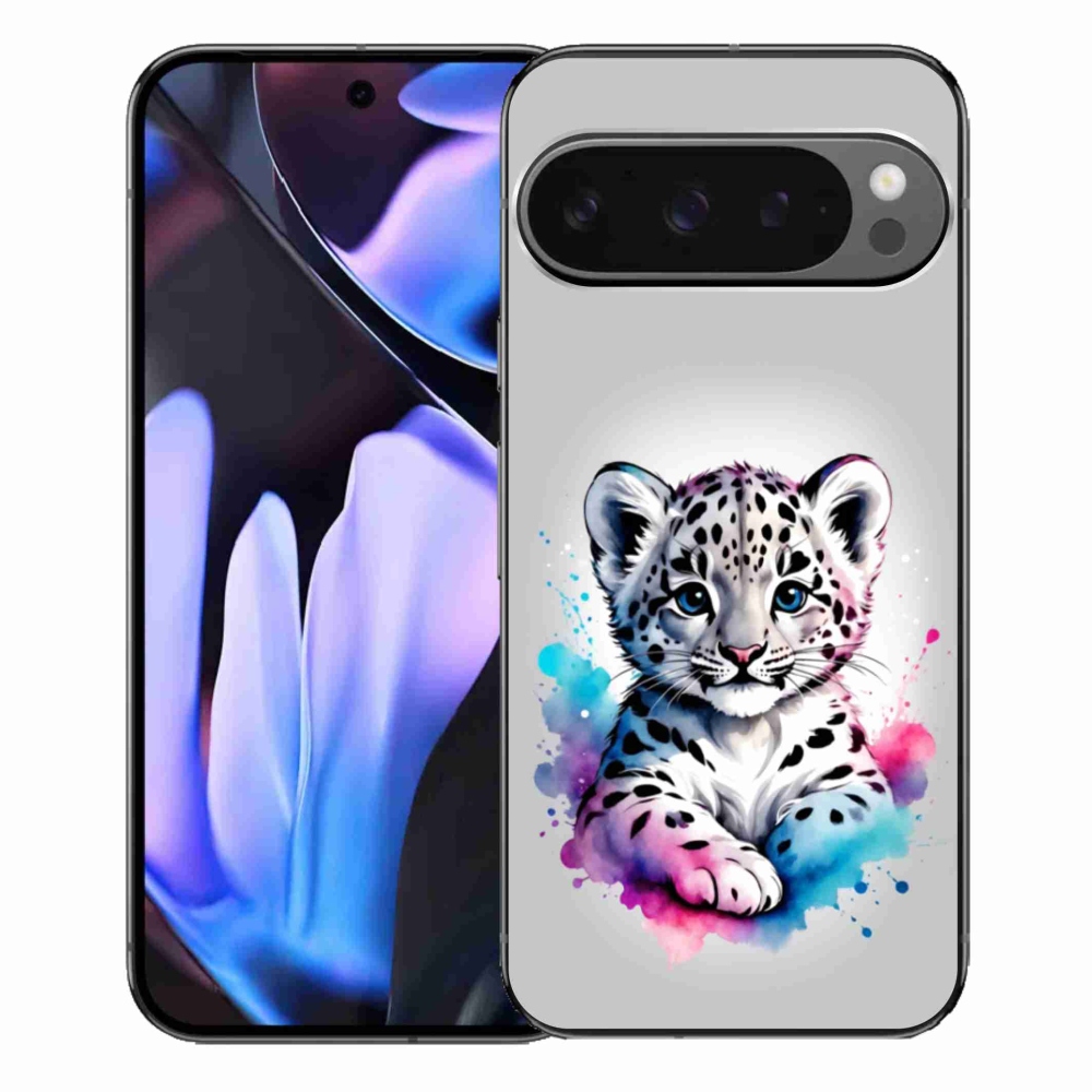 Zselés borítás mmCase a Google Pixel 9 Pro XL-hez - leopárd kölyök