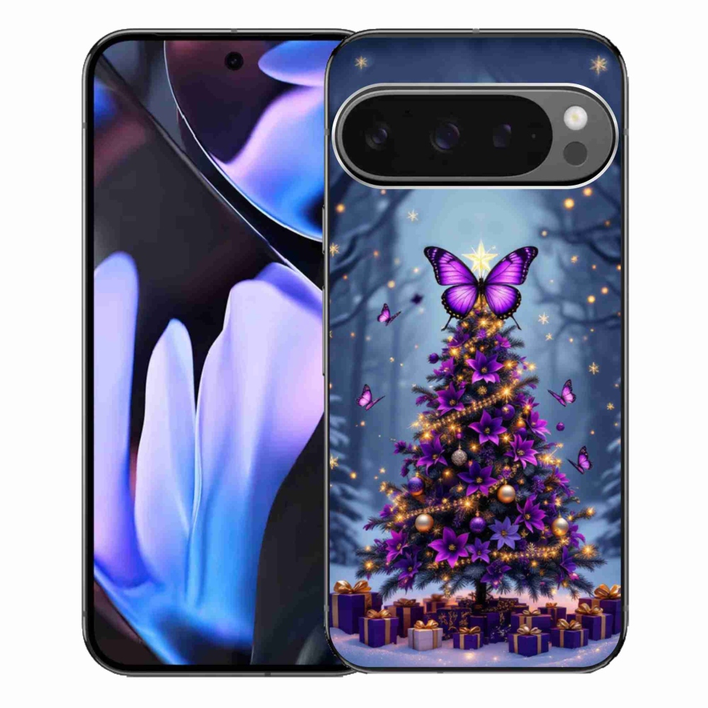mmCase gél tok a Google Pixel 9 Pro XL-hez – pillangós karácsonyfa