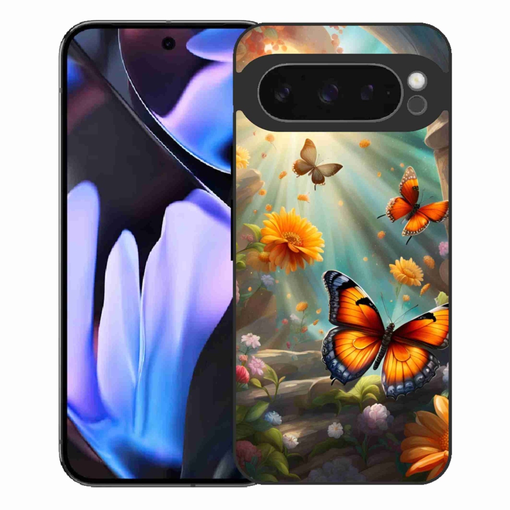 Zselés borítás mmCase a Google Pixel 9 Pro XL-hez - pillangókert 2