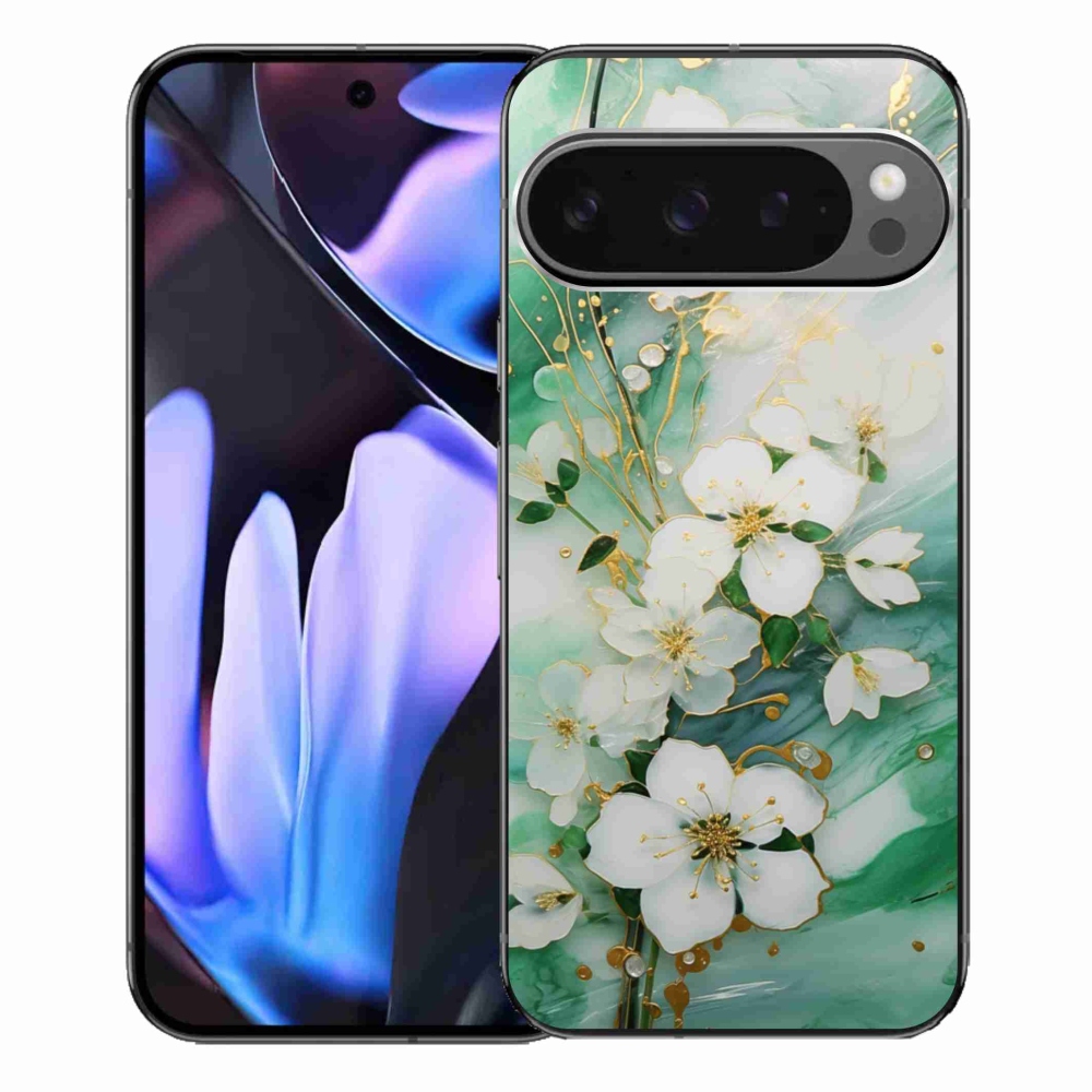 Gél borítás mmCase a Google Pixel 9 Pro XL számára - finom virágok