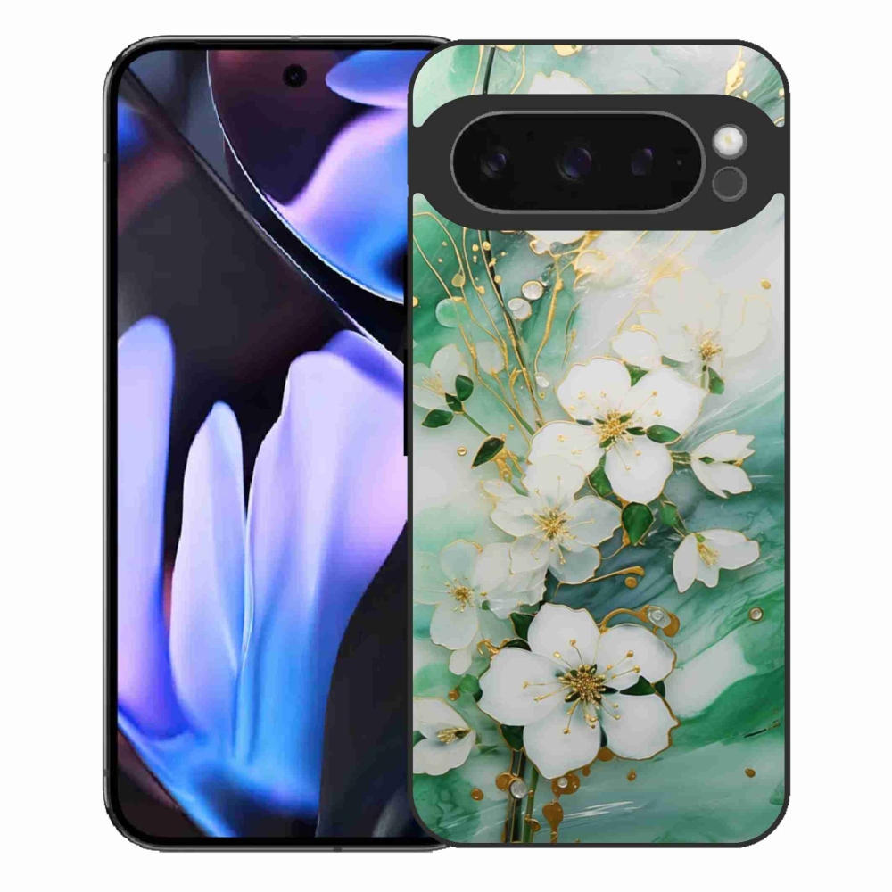 Gél borítás mmCase a Google Pixel 9 Pro XL számára - finom virágok