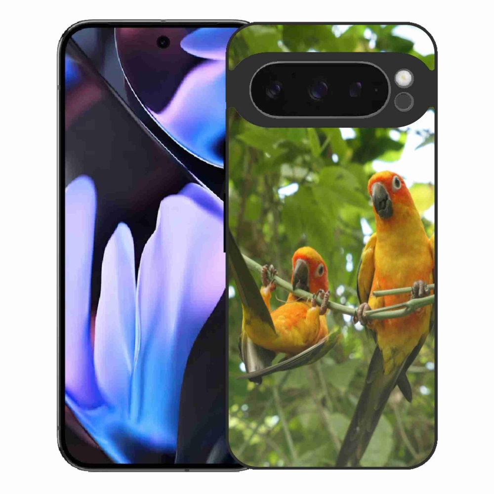 Gél borítás mmCase a Google Pixel 9 Pro XL-hez - papagájok aratingy