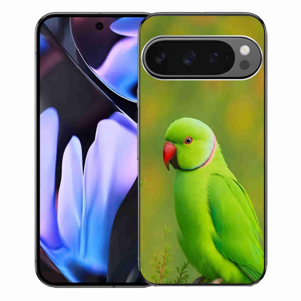 Zselés borítás mmCase a Google Pixel 9 Pro XL-hez - papagáj alexander 2