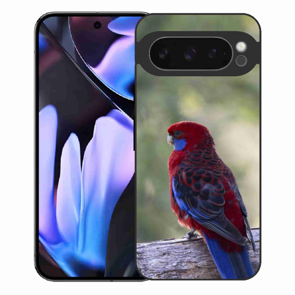Zselés borítás mmCase a Google Pixel 9 Pro XL-hez - papagáj rózsa