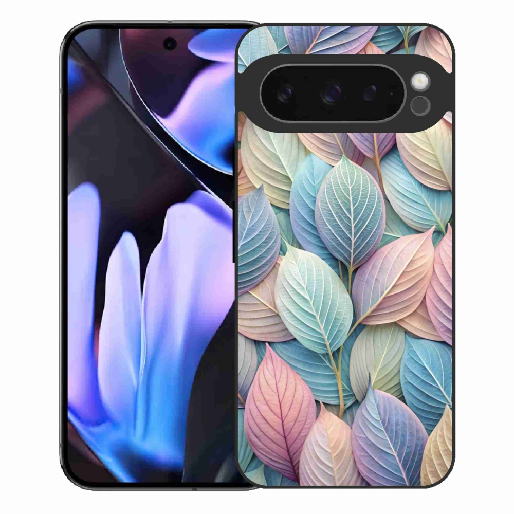 Zselés borítás mmCase a Google Pixel 9 Pro XL számára - pasztell levelek