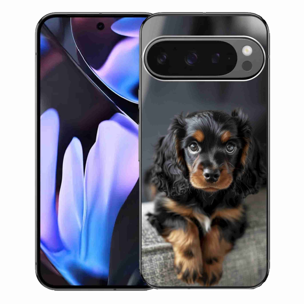 mmCase gél tok a Google Pixel 9 Pro XL-hez – aranyos, hosszúszőrű tacskó