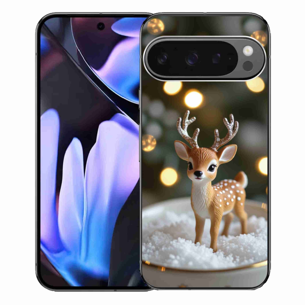 mmCase gél tok a Google Pixel 9 Pro XL-hez – aranyos karácsonyi szarvas